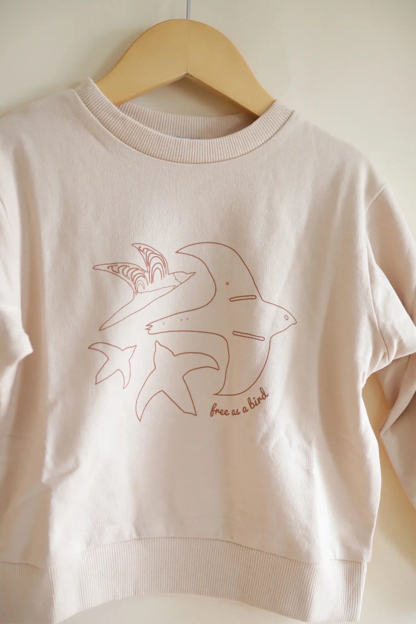 Organic Sweatshirt - Free As A Bird
