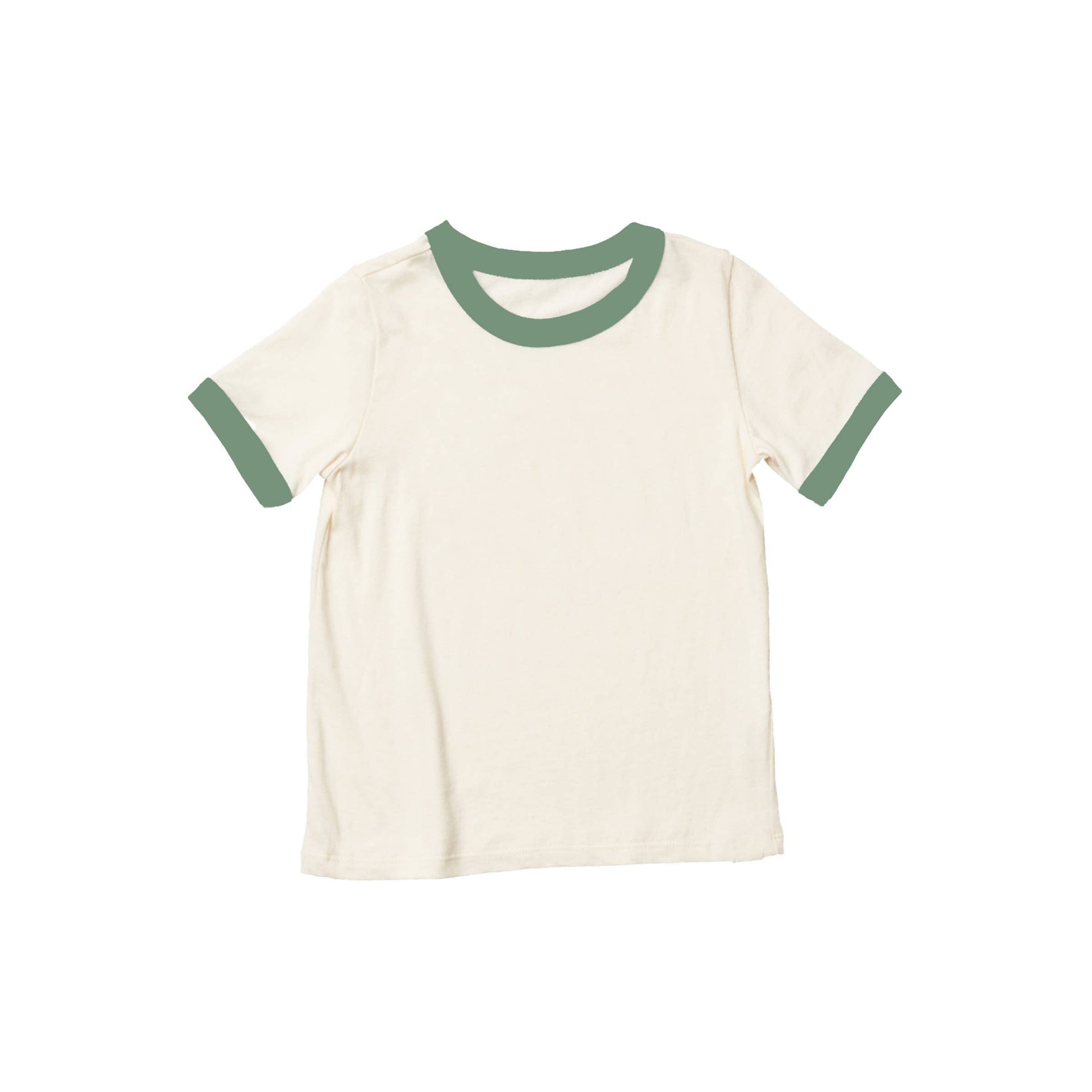 Ringer Tee - Solid Forest Green